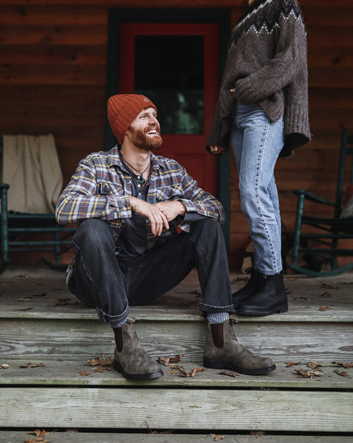 Lifestyle Men 5 image of Blundstone Men's Dress #1306 in Rustic Brown