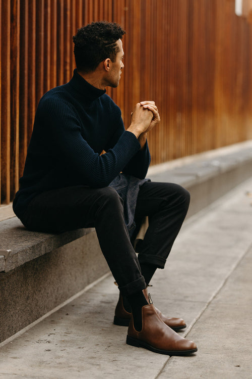 Lifestyle Men 10 image of Blundstone Men's Dress #1900 in Chestnut Brown