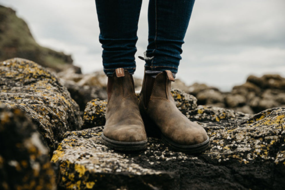 Rustic Brown Premium Leather Chelsea Boots, Women's Classics 585