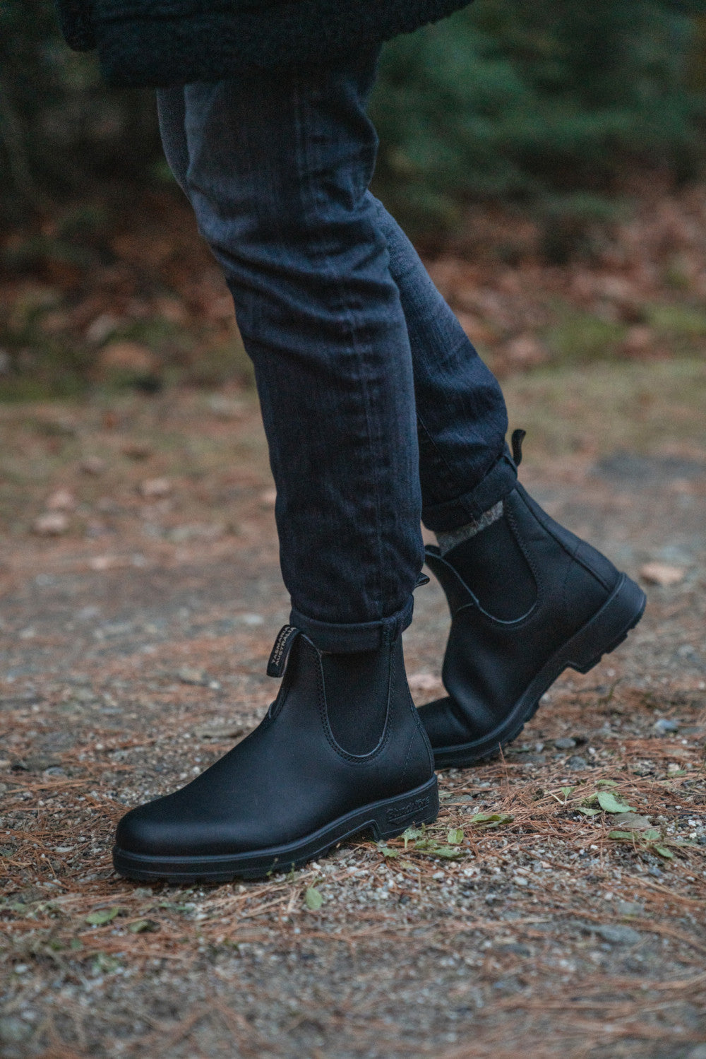 Black Premium Leather Chelsea Boots, Men's Originals 510