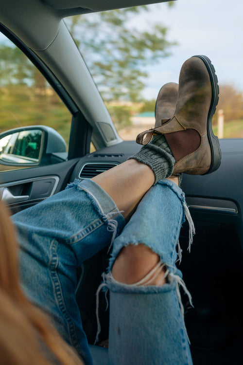 Lifestyle Women 10 image of Blundstone Women's Classics #585 in Rustic Brown