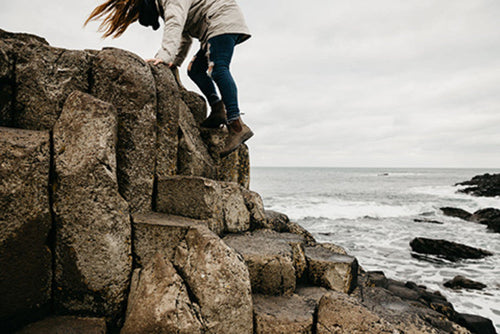 Lifestyle Women 4 image of Blundstone Women's Classics #585 in Rustic Brown