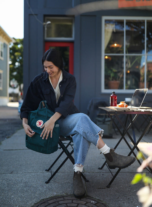 Lifestyle Women 5 image of Blundstone Women's Classics #585 in Rustic Brown